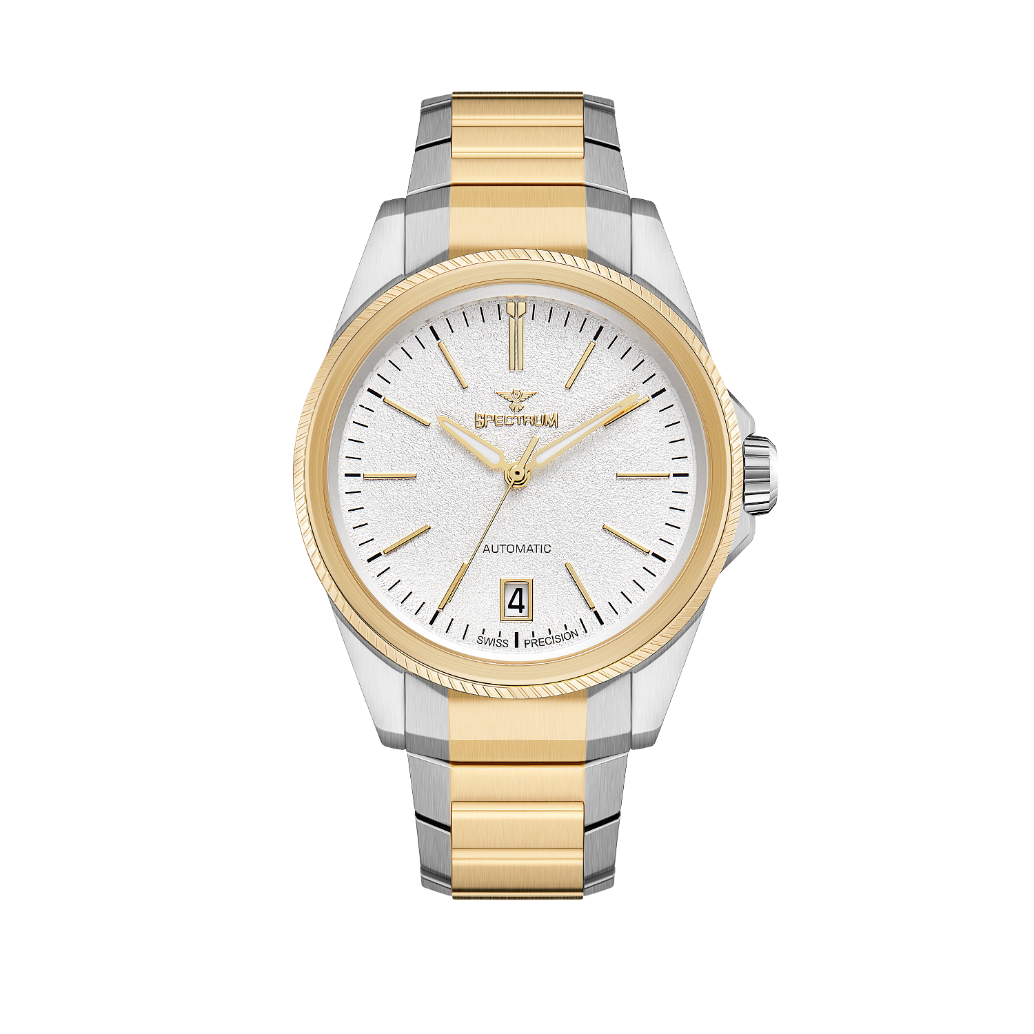 Stainless Steel MEN's Two Tone Gold Watch - S17084M-2