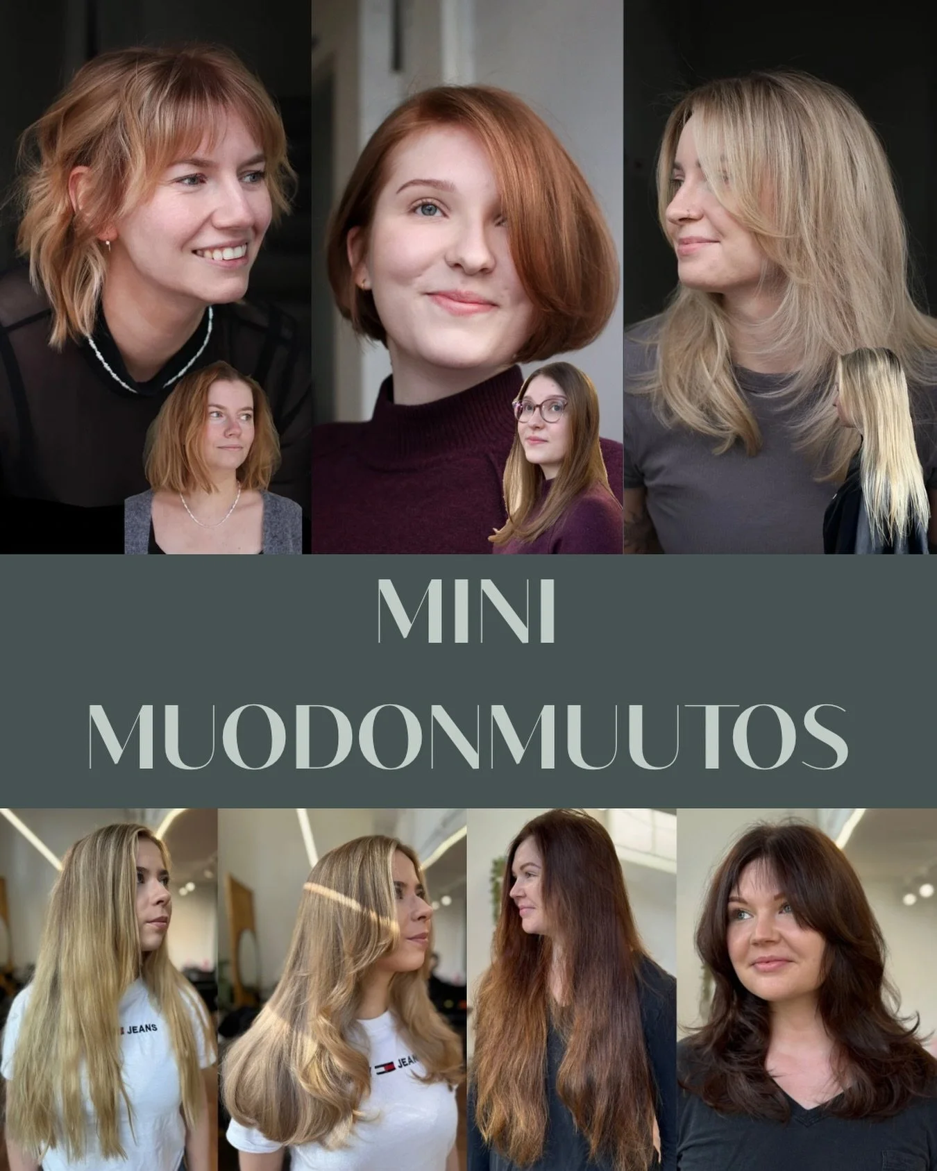 Mini Muodonmuutokset on taas varattavissa ja meid&auml;n vaatimaton tavoite on l&ouml;yt&auml;&auml; jokaisen keski-suomessa asuvan oma tyyli! 🤩

Lanseerasimme viime vuonna Mini Muodonmuutos-kampanjan, jossa yhdistyy hiusten s&auml;vytys sek&auml; m