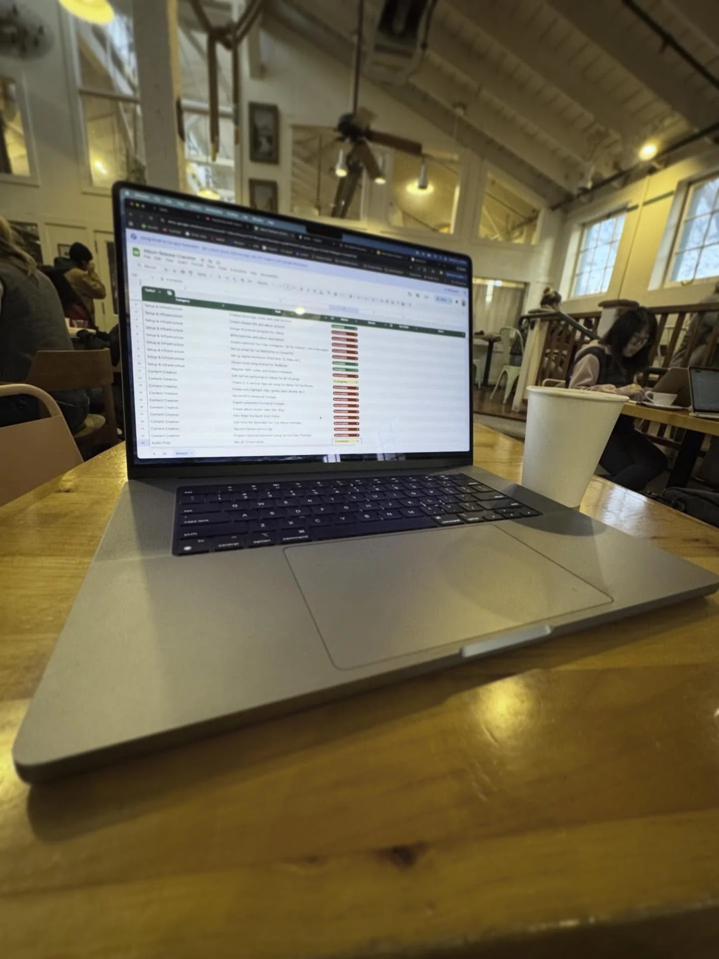 Making progress on our album release checklist! Stay tuned for more info after the Holidays! 👀👀