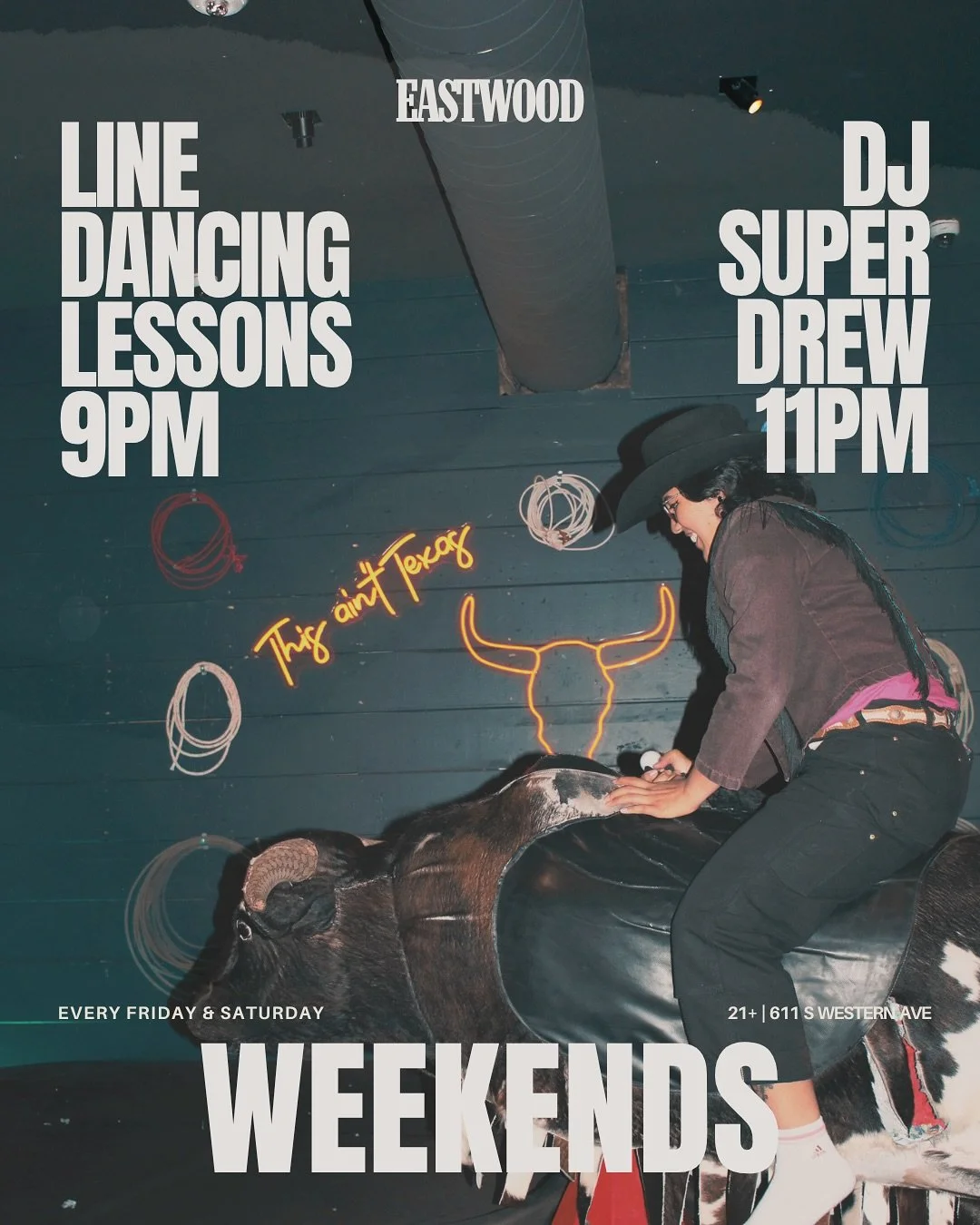 THIS WEEKEND 🤠

FRIDAY
🍻6pm open with happy hour specials til 8pm
👢9pm line dancing
🪩 11pm DJ Super Drew

SATURDAY
🎟️ 2-8pm Hotwater Cornbread (link in bio)
👢9pm line dancing
🪩 11pm DJ Super Drew