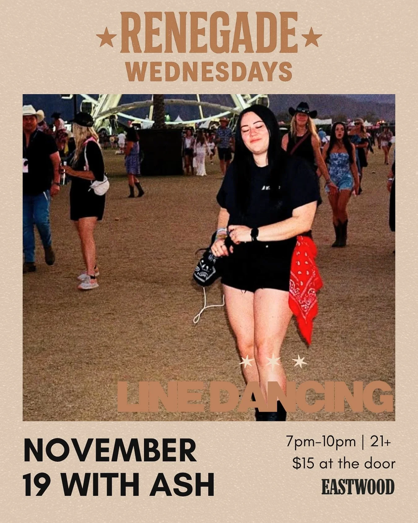 LINE DANCING WITH ASH THIS WEDNESDAY 🤠✨