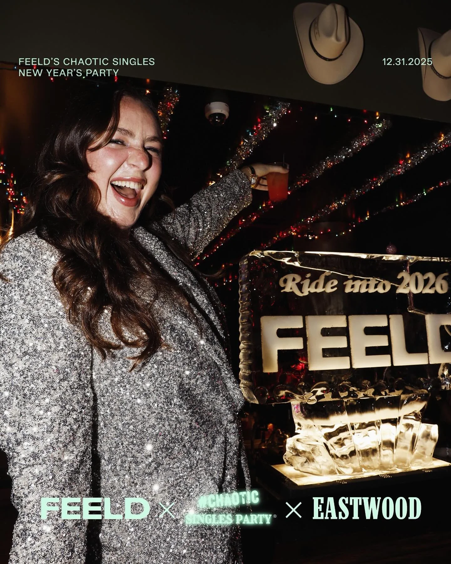 WE HAD THE BEST TIME WITH YOU 🥂

We hosted the @chaoticsinglesparty x @feeldco NYE party and had the time of our lives. Thank you @rockhardtits.la for all the fun and our line dancing instructor @parishelena for starting the night off 🤠