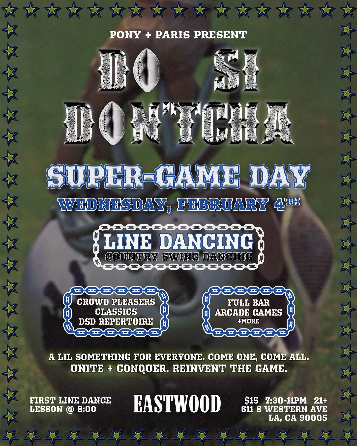 TONIGHT ‼️ 

⛓️ @dosidontcha is here every Wednesday in February

EVERY WEDNESDAY 6-10PM
✨ 50% off amusements
🍻 Happy hour drink specials