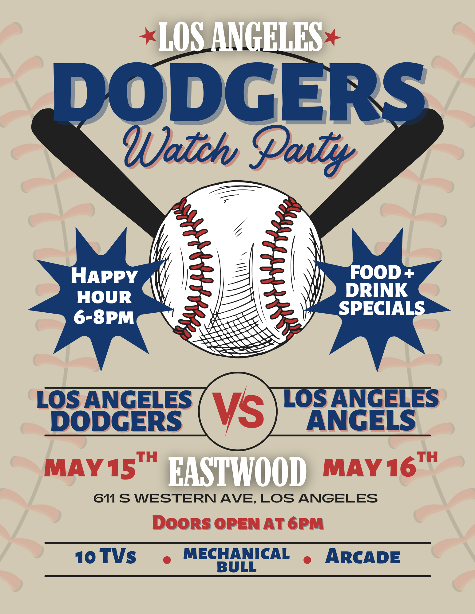 Dodgers Watch Party: LA Dodgers VS LA Angels