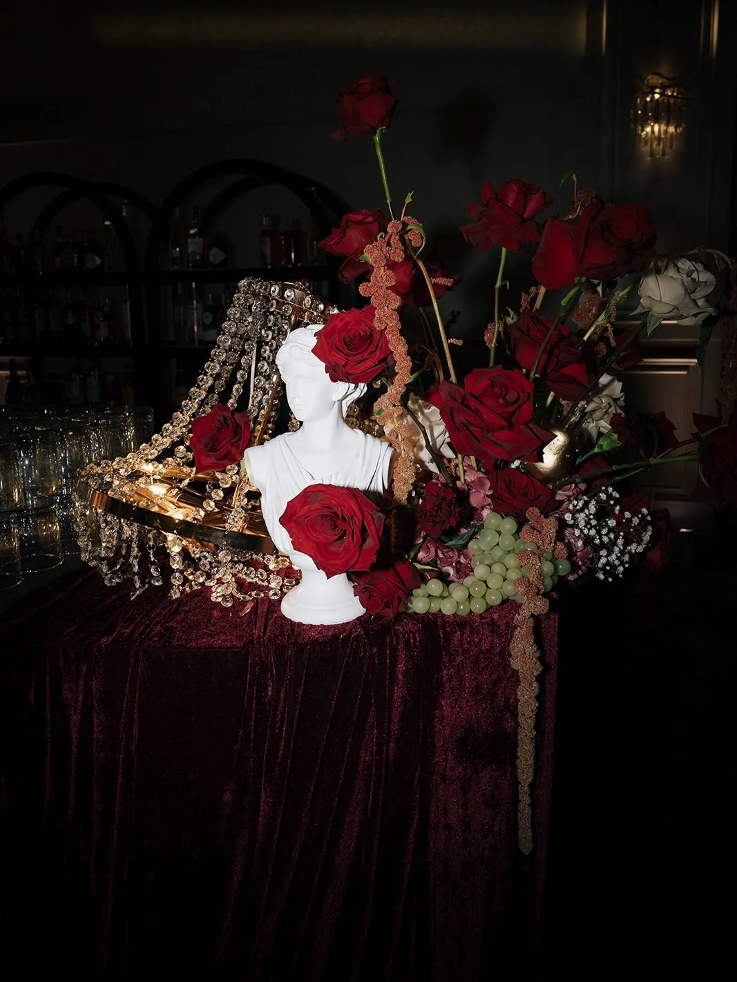 You can find me at the bar 

Planning &amp; Design ♡ @jazdewolfe 
Photography ♡ @bsimkova 
Venue ♡ @coppercreekeventspace 
Floral ♡ @omgevents_inc 
Rentals ♡ @detailzfurniturerentals 

#weddingdecor #barstyling #weddingdesign #torontoeventplanner