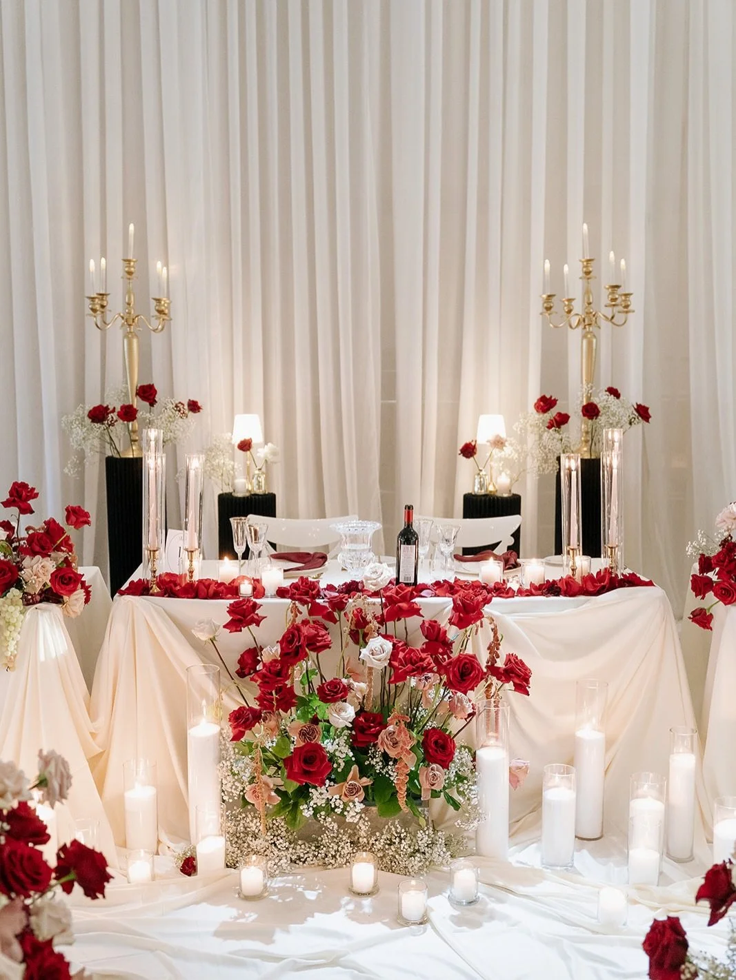 Set the mood. Let the night unfold. 

Planning &amp; Design ♡ @jazdewolfe 
Photography ♡ @bsimkova 
Venue ♡ @coppercreekeventspace 
Floral &amp; Decor ♡ @omgevents_inc 
Stationery ♡ @paperdamsels 
Vinyl ♡ @dance.floorwraps 

#luxuryweddingdesign #set