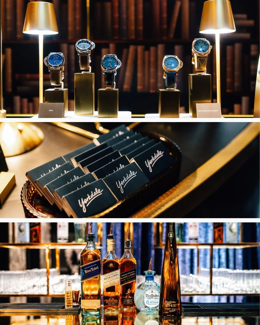 Moody. Masculine. Timeless.
A showcase designed to leave an impression.

Planning &amp; Design &bull; @jazdewolfe 
Photography &amp; Videography &bull; @kevintablizo @erintablizo 

#watchshowcase #luxurybrands #watchcollecting #corporateeventplanner