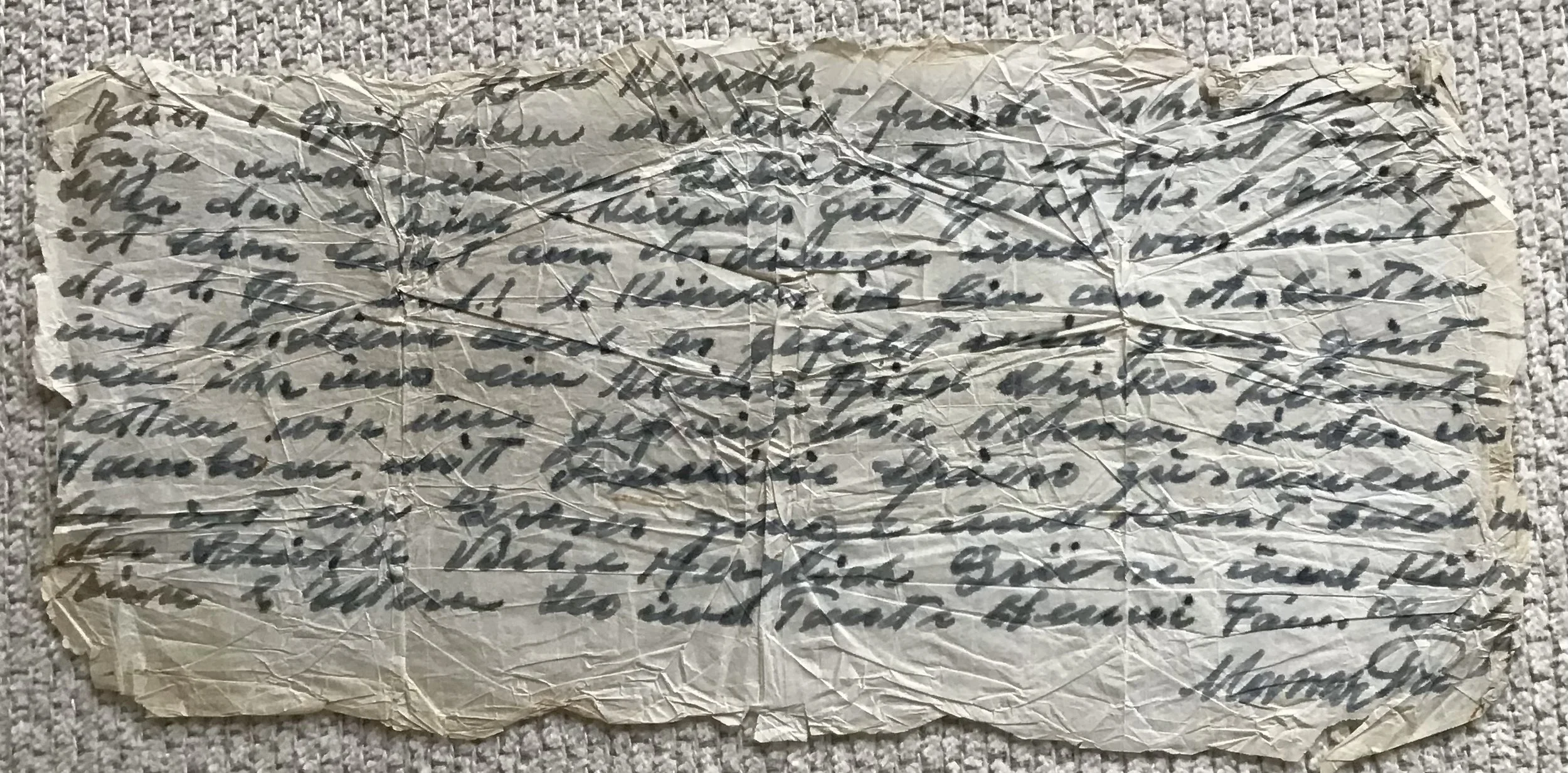 Letter parents Bernard Goldfarb