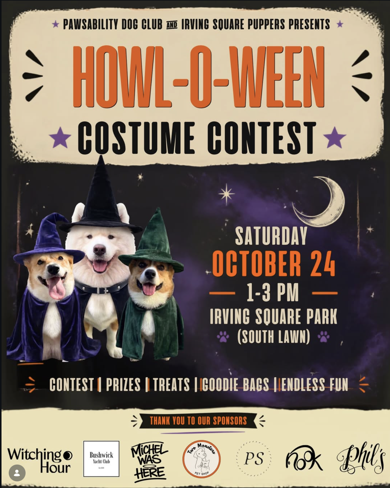 Howl-O-Ween Costume Contest Flyer