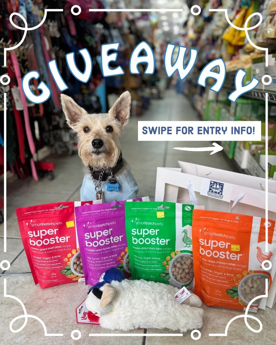 🌸🌷GIVEAWAY: The Pet Market Small Batch Giveaway! 🌷🌸

Benji&rsquo;s Guide has teamed up with The Pet Market again to bring you an awesome Small Batch giveaway!

🏆 One lucky winner will receive an assortment of 4 Small Batch Super Boosters &amp; 1