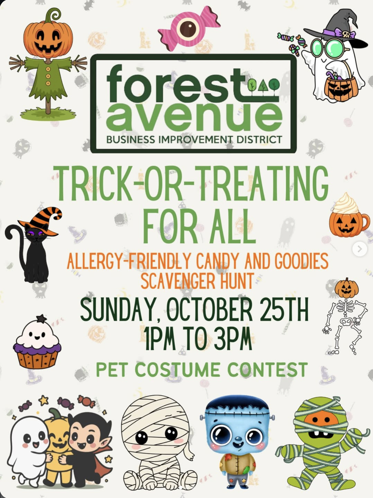 Forest Ave BID Trick-Or-Treating for All with Pet Costume Contest