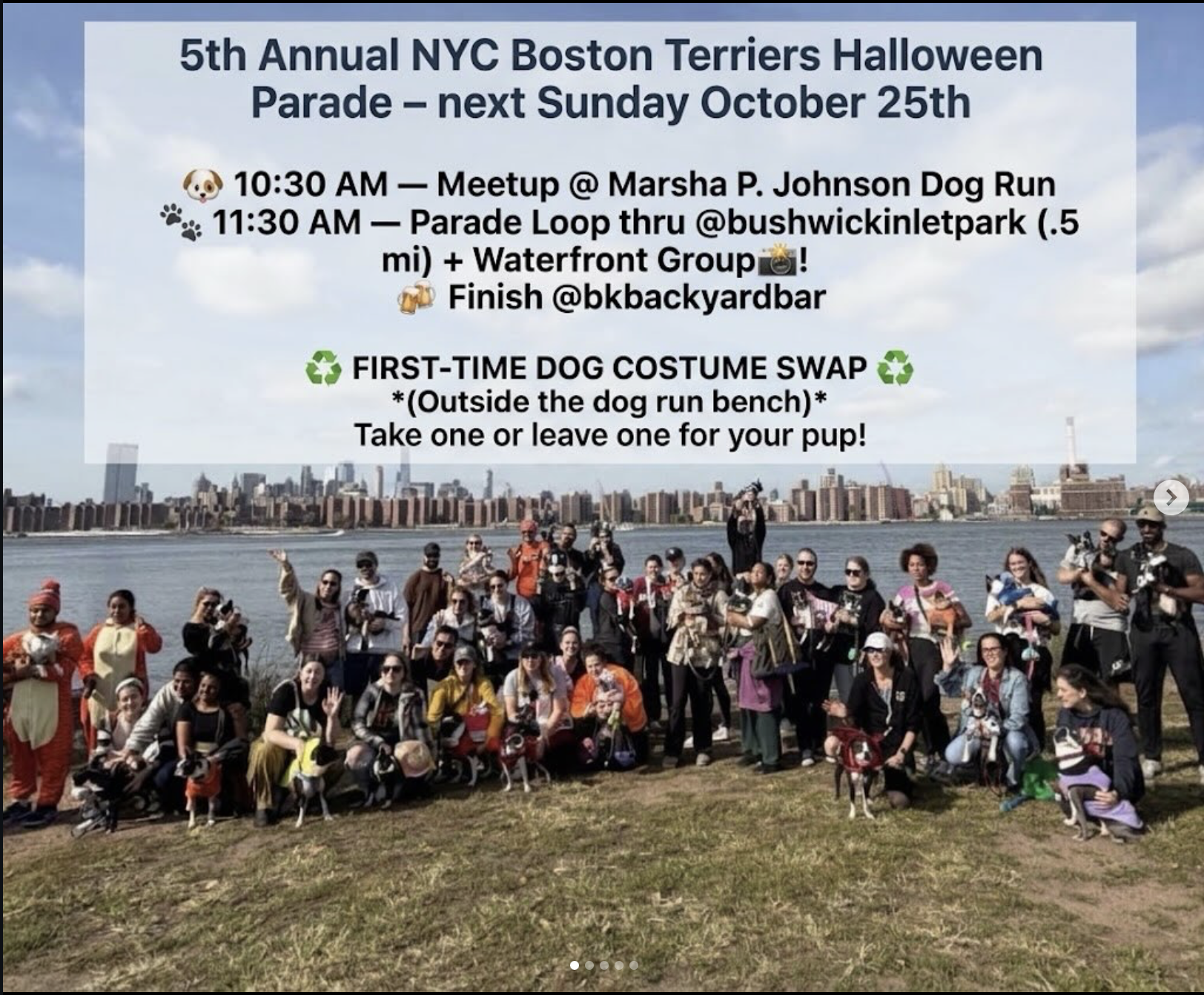 Meetup Photo with Parade Information