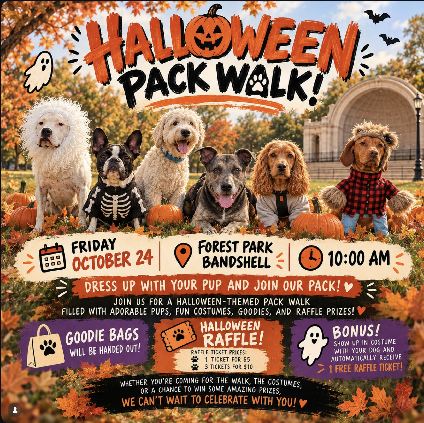 Halloween Pack Walk Flyer