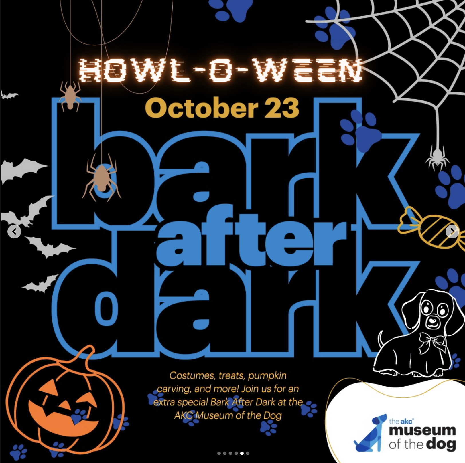Howl-O-Ween Bark After Dark Flyer