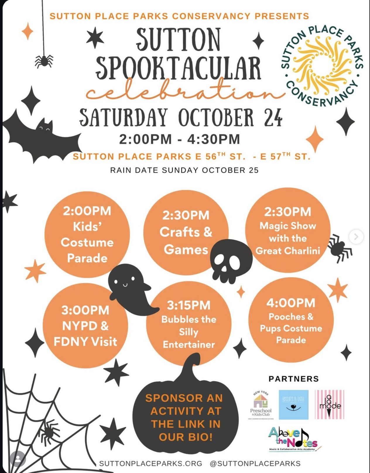 Sutton Spooktacular Celebration Flyer
