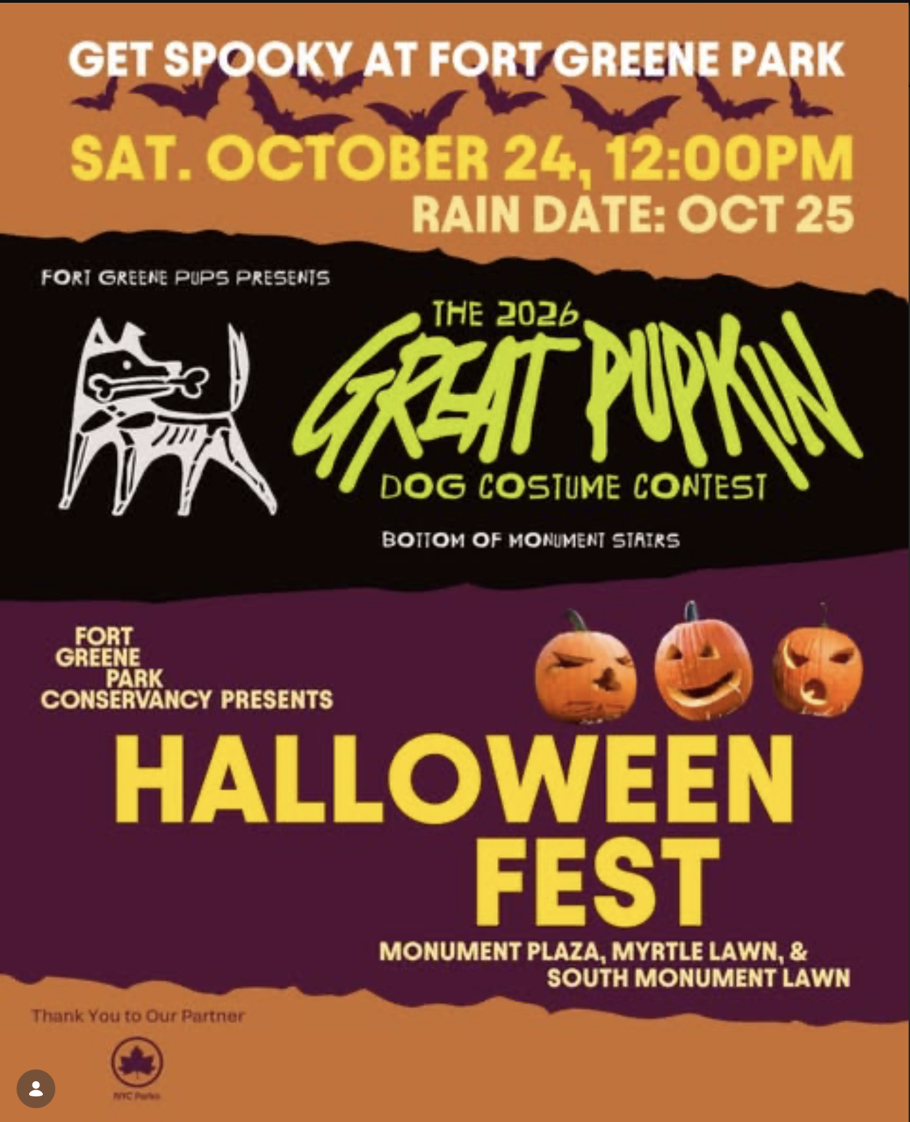 Fort Green Pups The Great Pupkin Flyer
