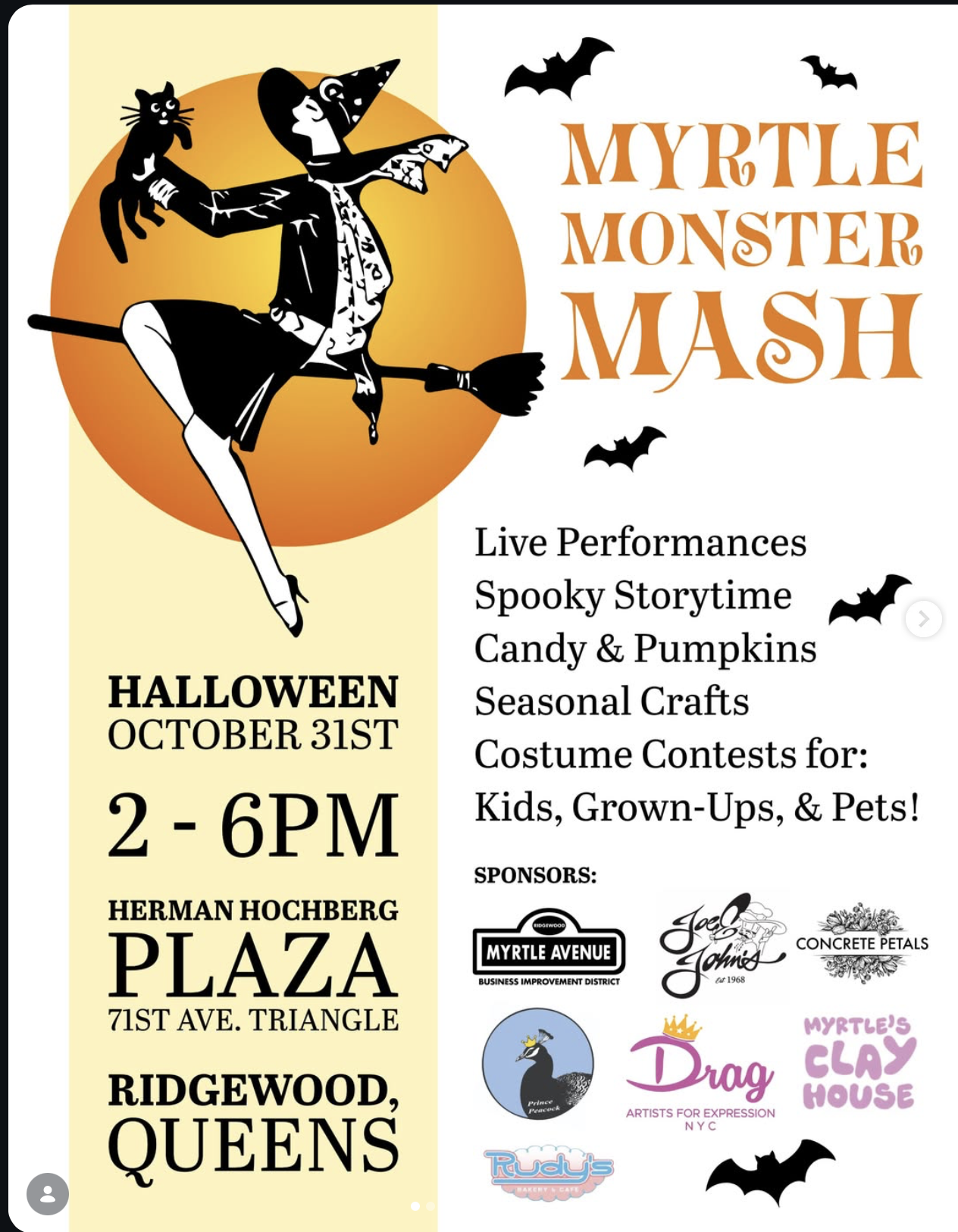Myrtle Monster Mash Flyer