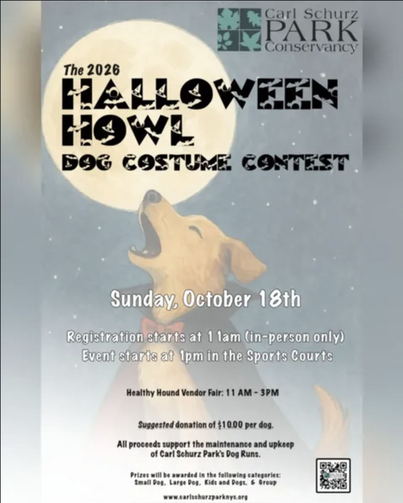 Halloween Howl Dog Costume Contest Flyer