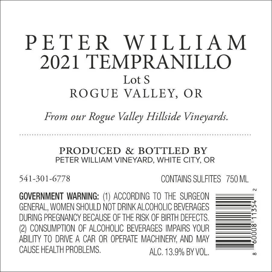 Peter William_2021_Tempranillo_LotS_COLA-Back.jpg