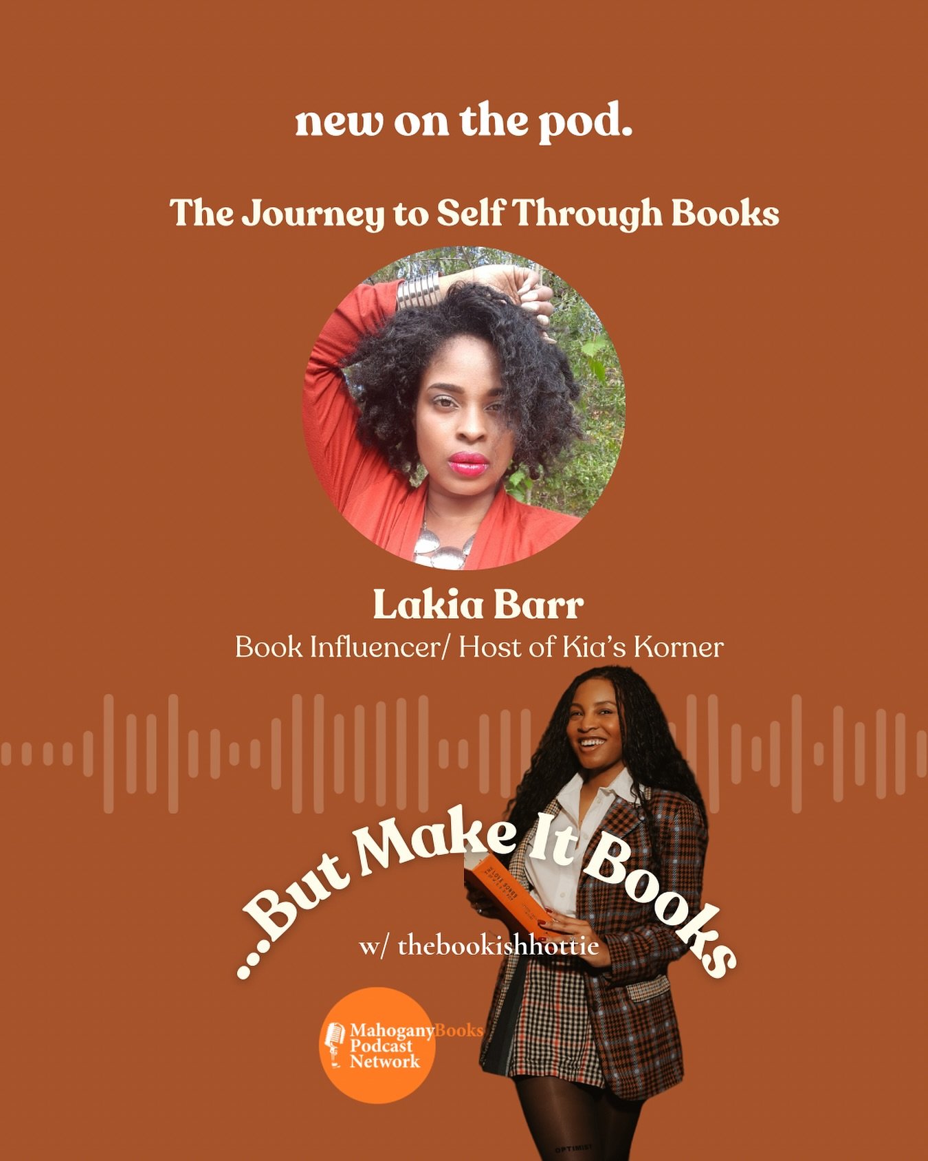 Finding yourself isn’t always easy, but how does literature help with that journey?
Join us for another episode of …ButMakeItBooks with the fabulous @kiasimonebarr , a book influencer and book club host.
Tune in now, live on all podc