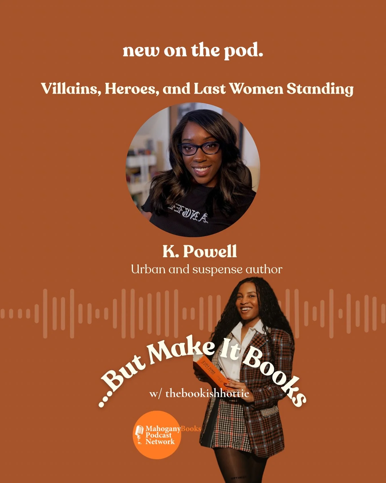 NEW episode is on the pod with the plot twist writer herself @iamkpowell
Hear from this suspense author and her thoughts on villains, heroes, +more
Now streaming on all platforms
#newepisode #bmib