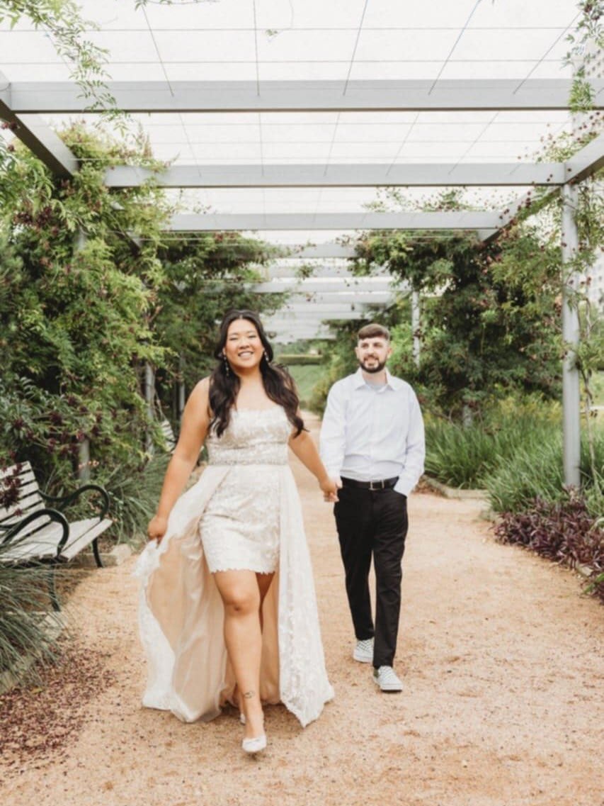 Our bride Courtney chose one of our gowns for her engagement photos 🤍 We loved being a small part of her love story and can&rsquo;t wait for her big day at The Willowynn Barn on 3.13.26 ✨