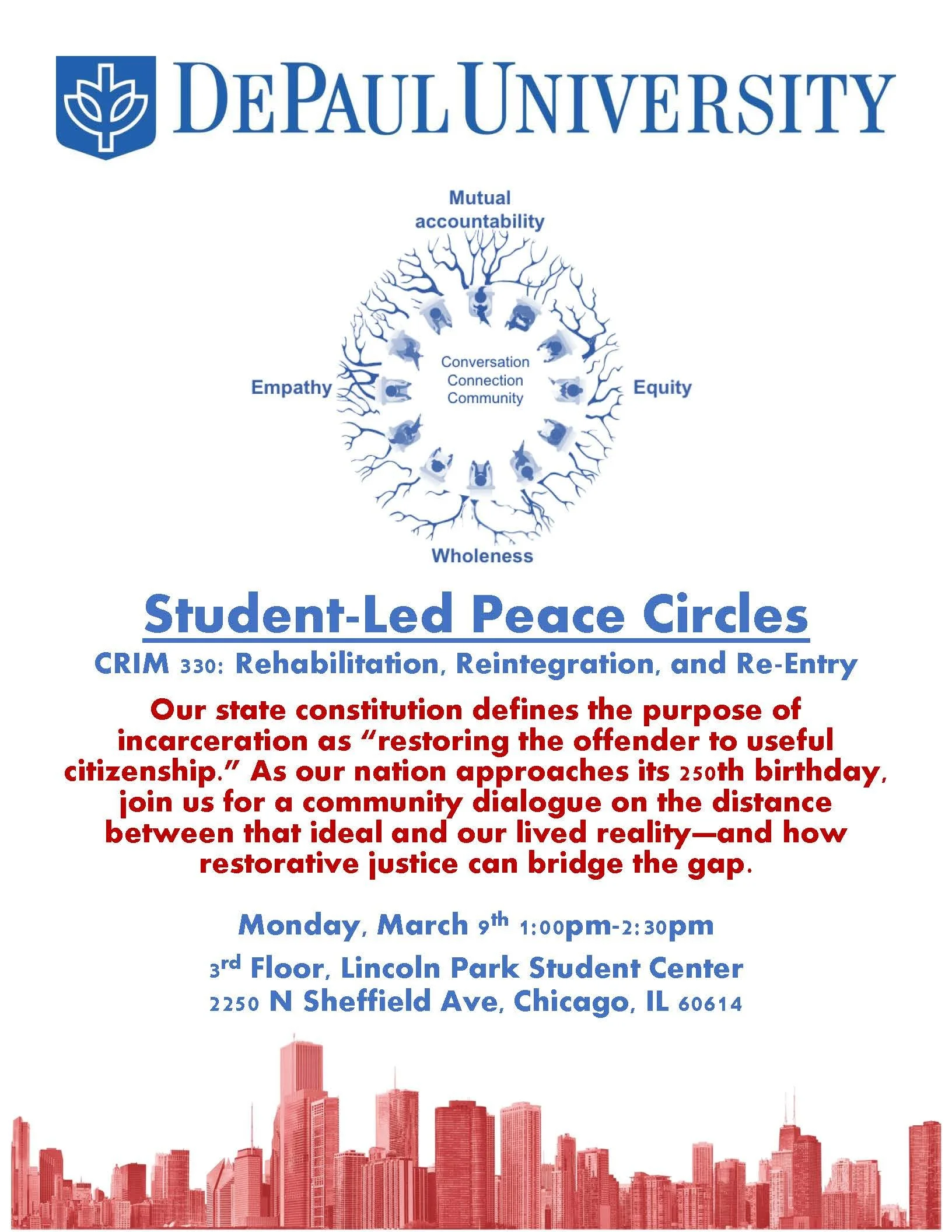 Student-Led Peace Circles on Rehabilitation, Reintegration, and Re-entry