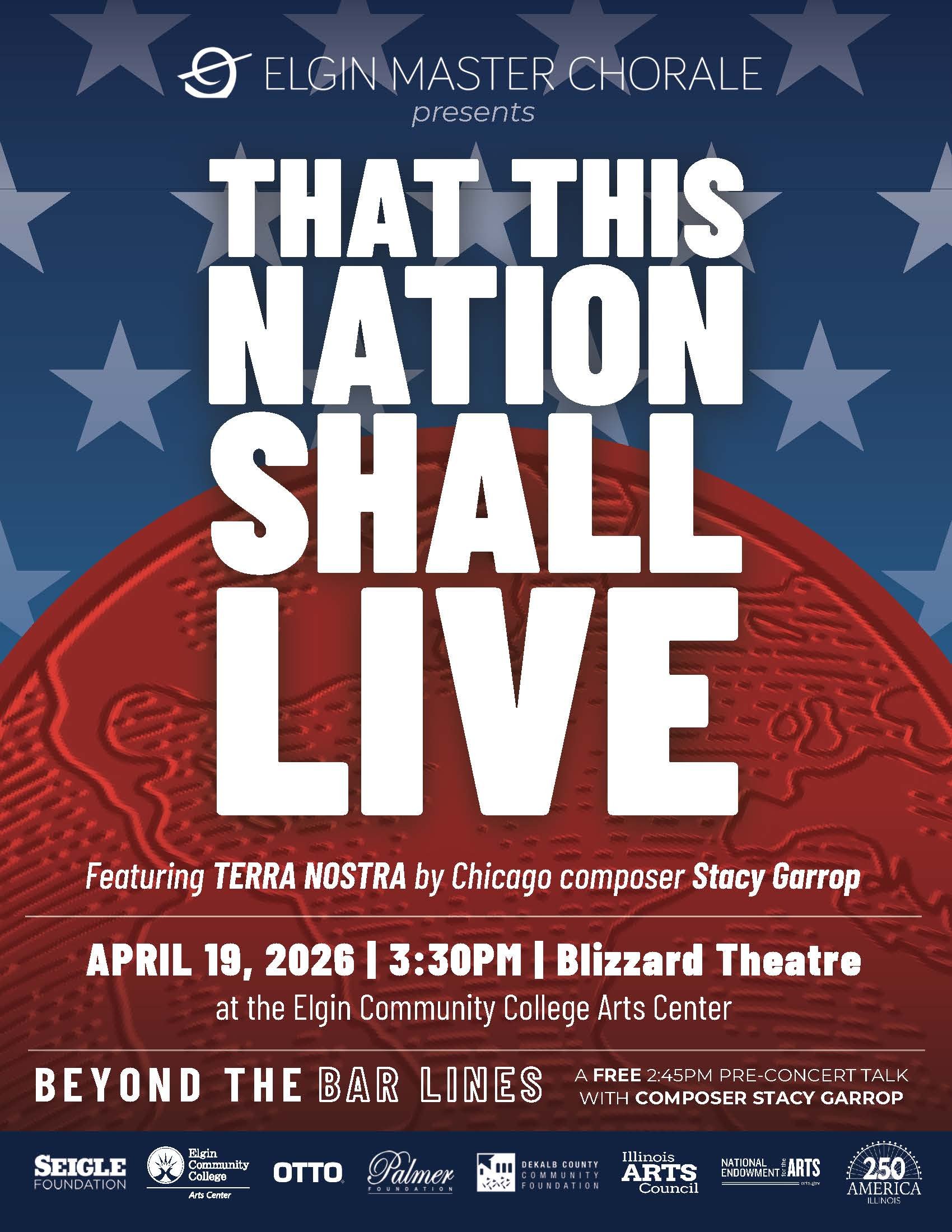 Elgin Master Chorale presents "That This Nation Shall Live" featuring Stacy Garrop's Terra Nostra