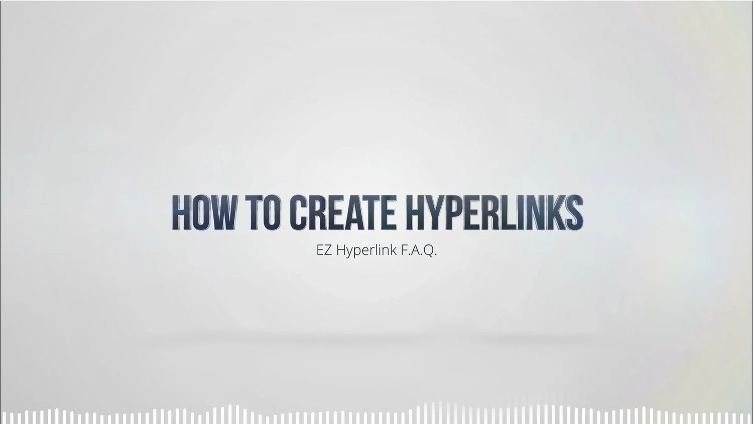 Tutorials — EZ Hyperlink