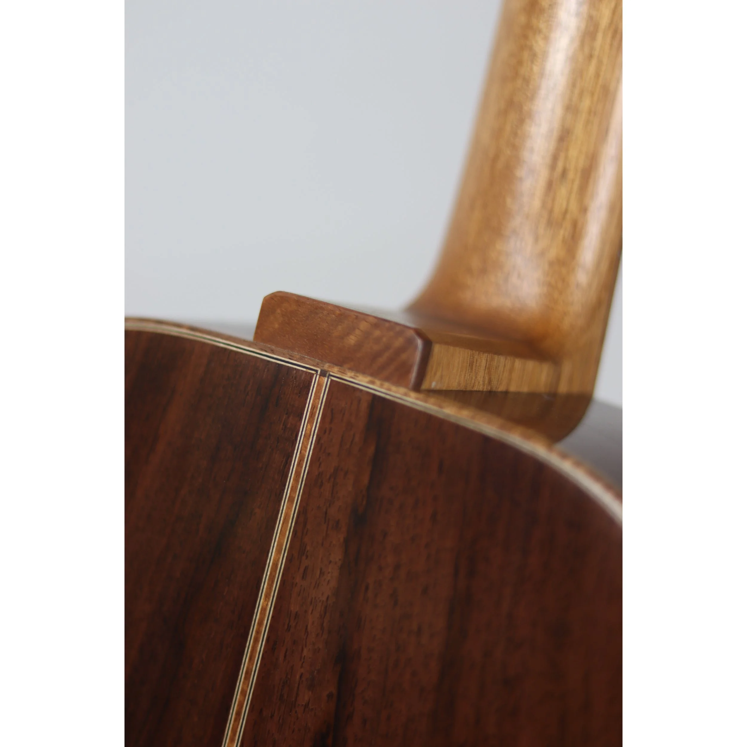 Geoffrey Yenson parlor guitar with old-growth redwood, Honduras rosewood, and curly koa