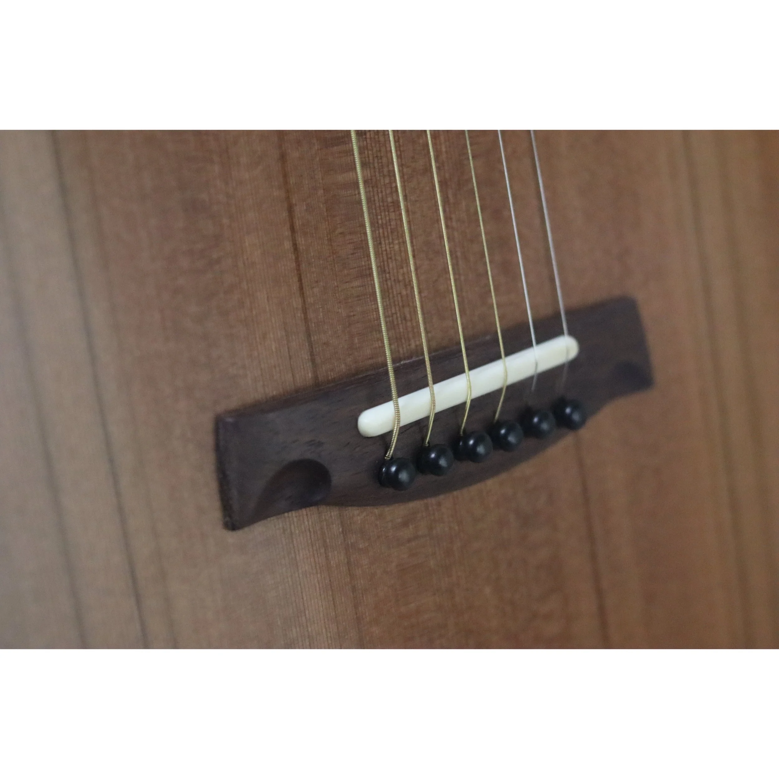 Geoffrey Yenson parlor guitar with old-growth redwood, Honduras rosewood, and curly koa