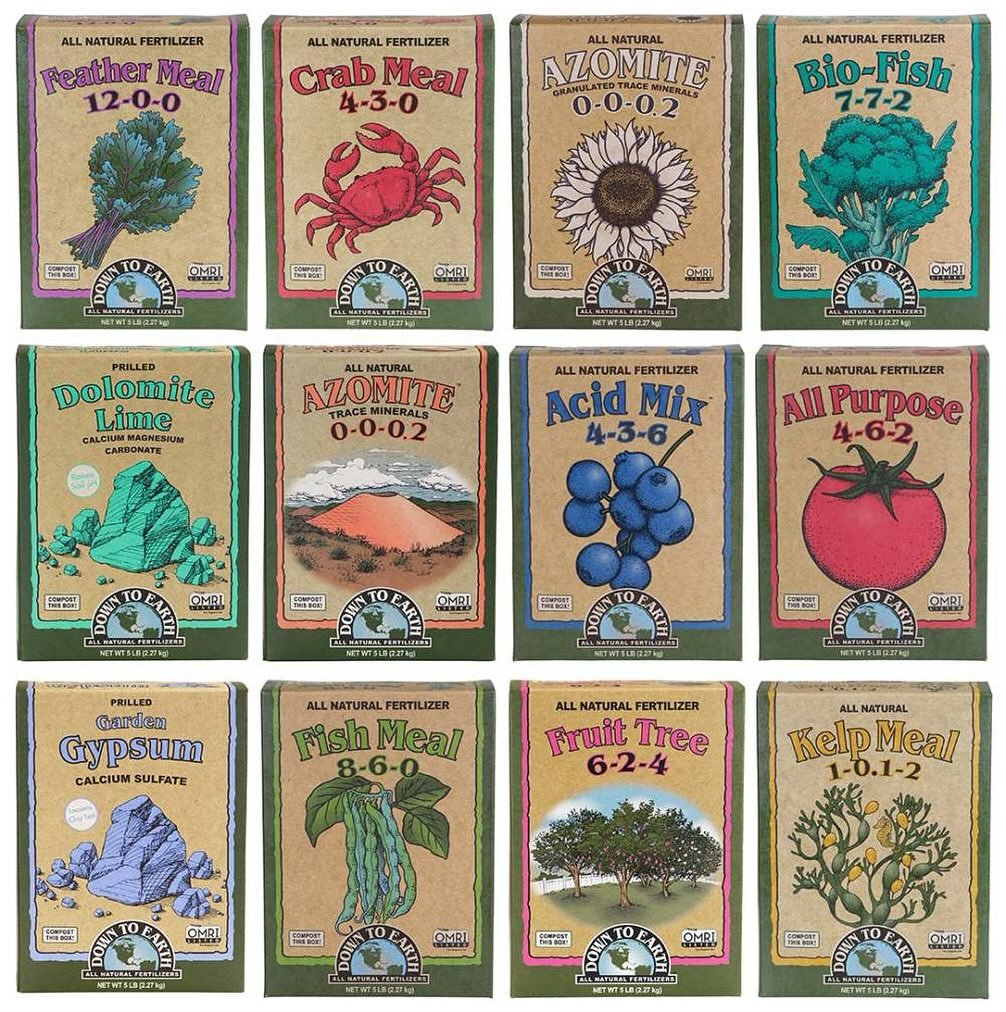 We have the entire @downtoearthfertilizers line up on hand! Multiple sizes, just in time for planting season! Stop by to get the best prices in town!