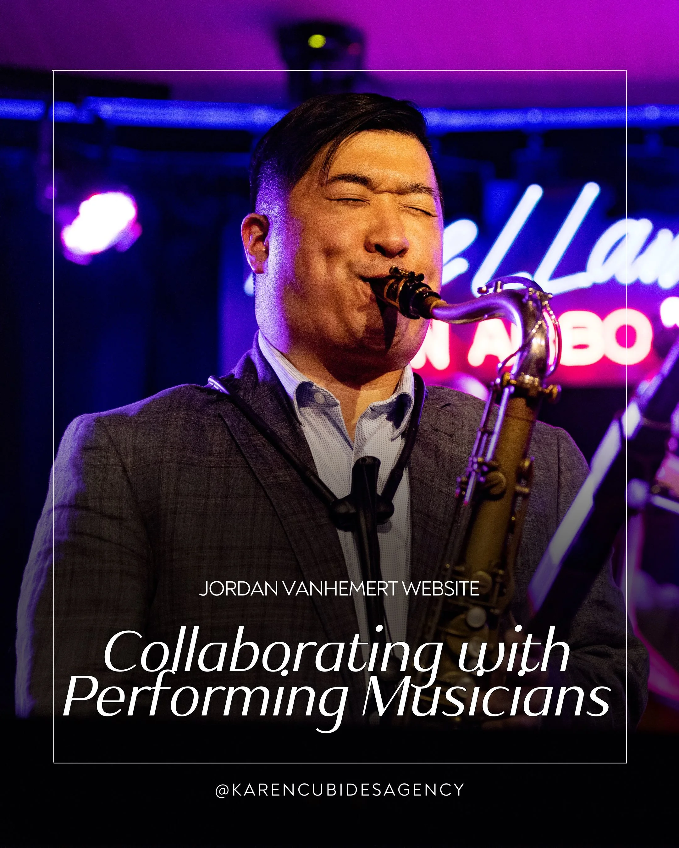 A great website does more than share information, it shows who you are and makes your work easy to explore.

For Jordan, that meant a custom site bringing together his artist bio, touring history, educational residencies, discography, collaborations,