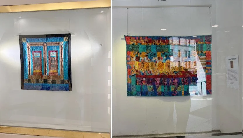 530 Bush Street in San Francisco displays 2 of Steve’s quilts.