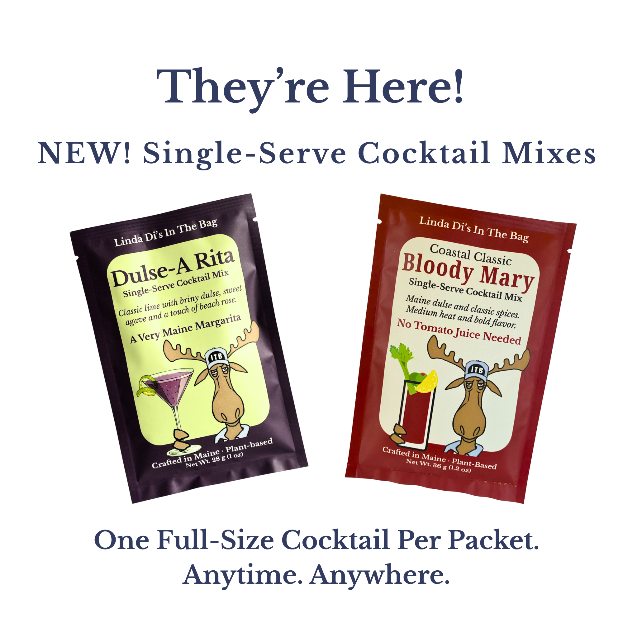 Single Serve Cocktail Mix Bloody Mary Margarita