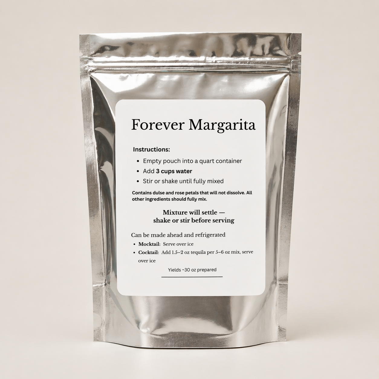 10 Party Size Cocktail Pouches (Serves ~50)