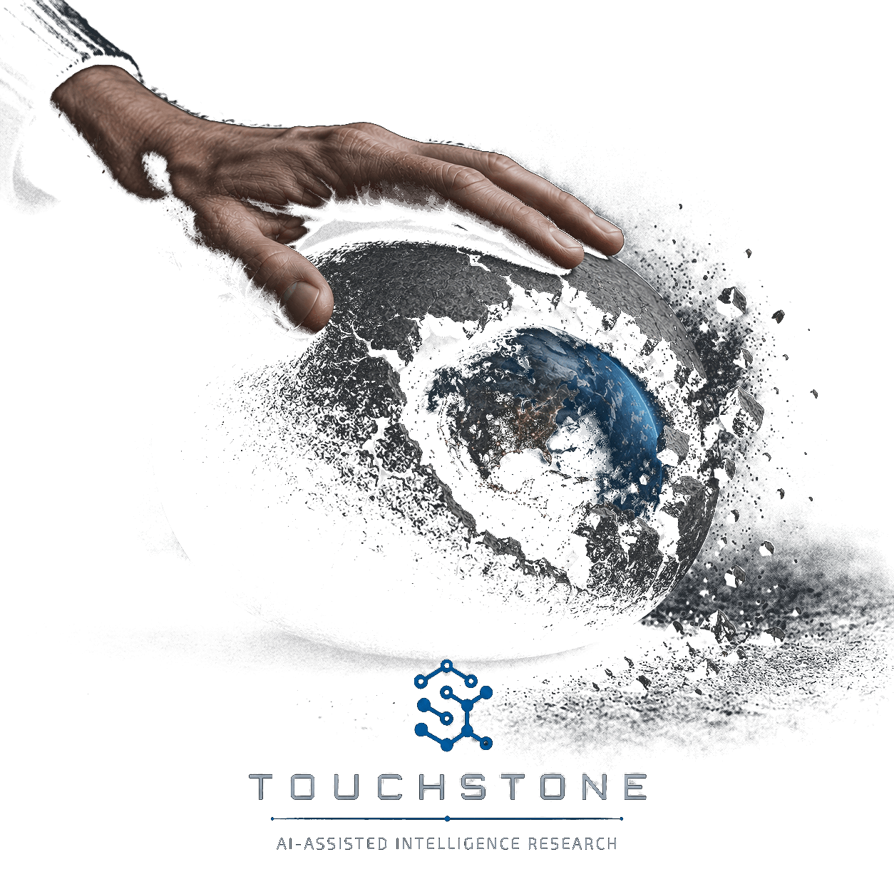 Touchstone AI-assisted intelligence research tool generating a preliminary threat assessment