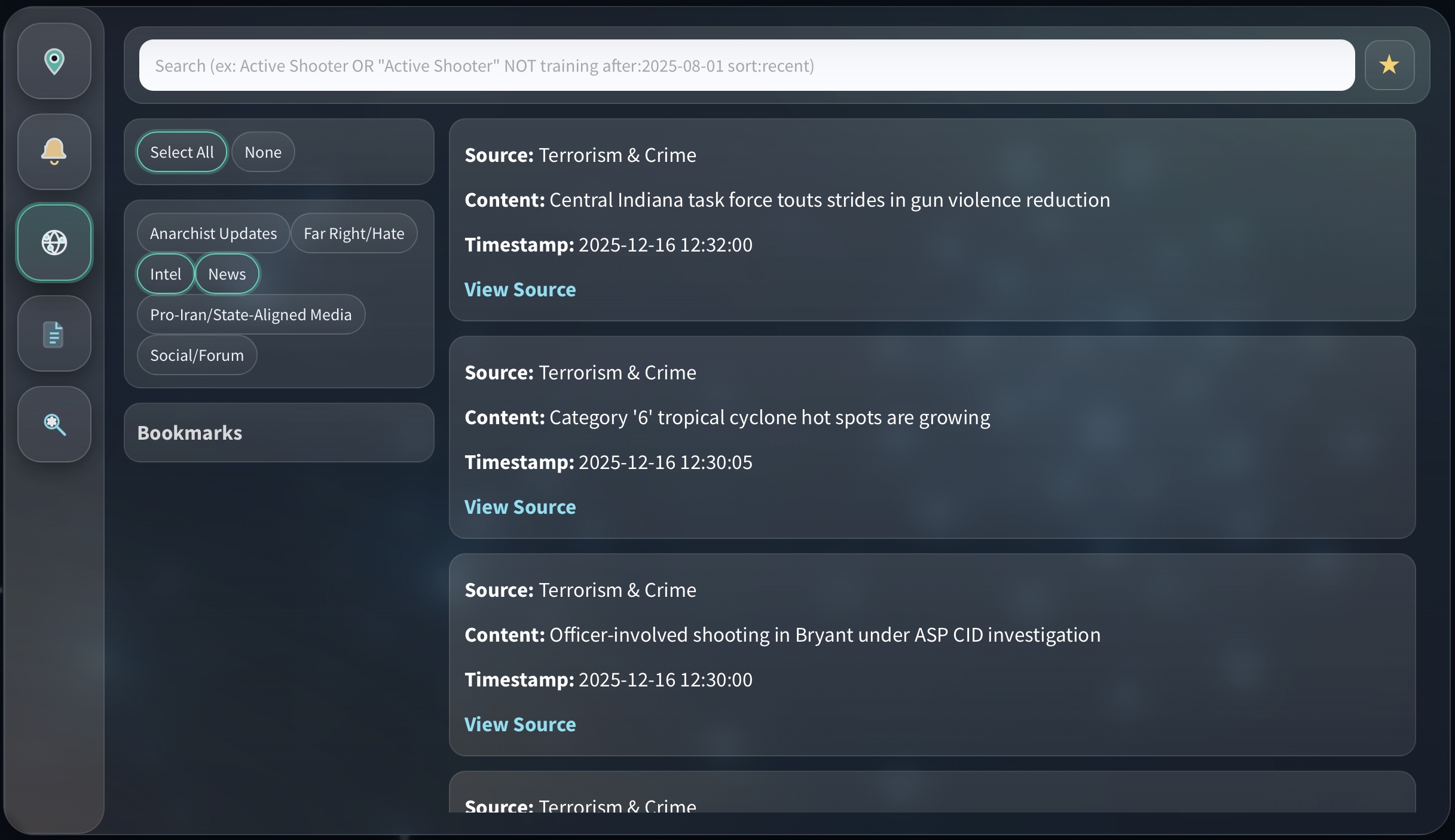 OSINT research tools dashboard showing open source intelligence solutions for investigators and analysts