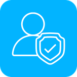 Executive protection professionals using open-source intelligence icon