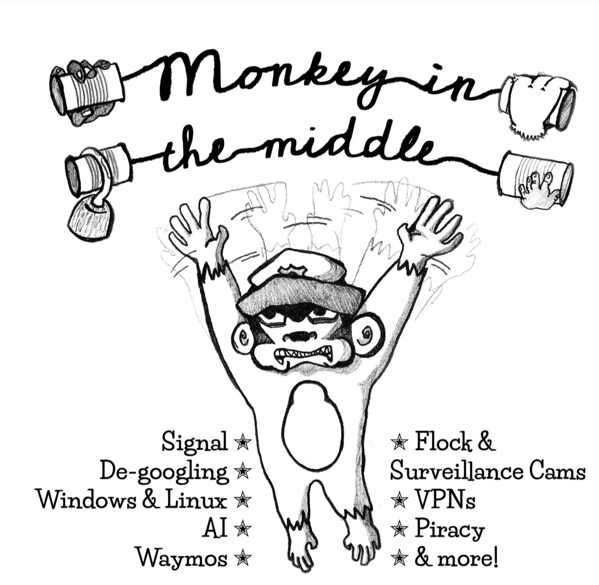 Monkey in the Middle Zine Promotes Anti Surveillance Tradecraft and Normalizes Property Sabotage