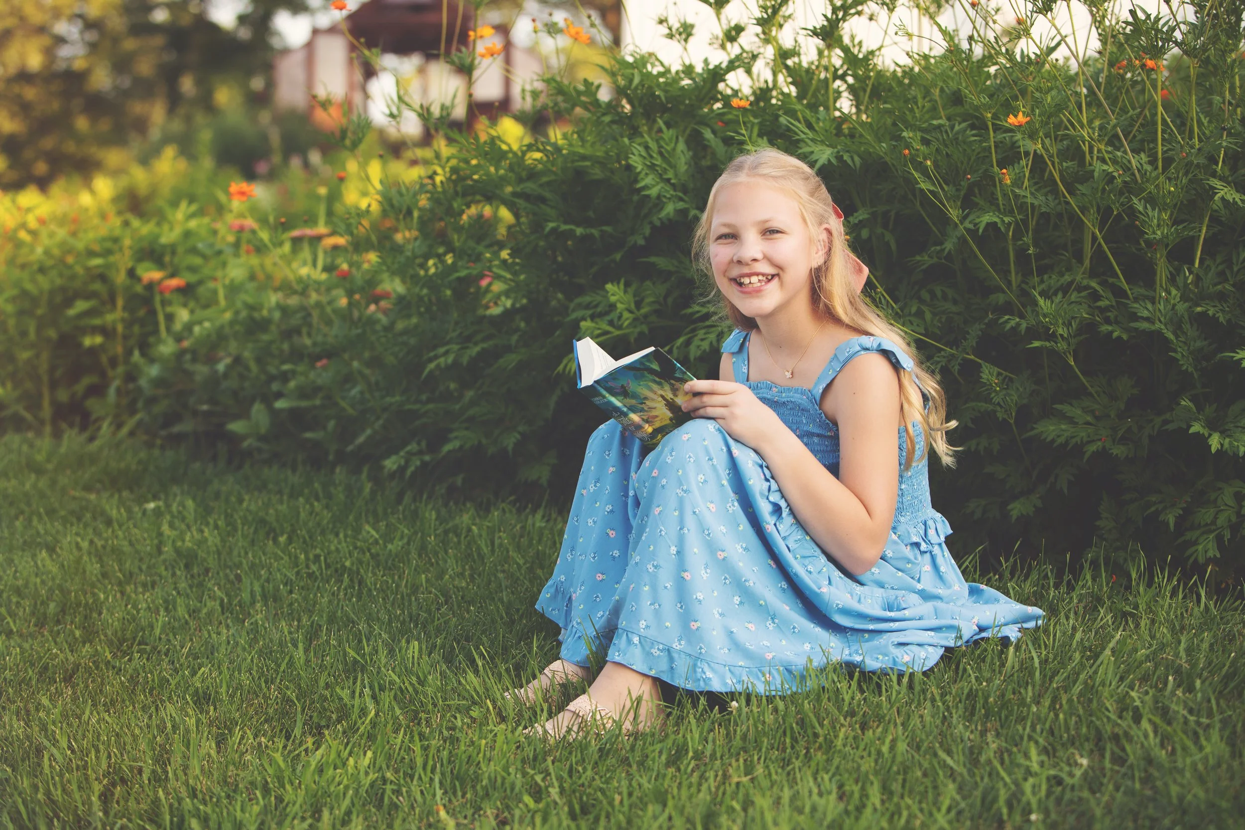Child poses in flower farm.jpg
