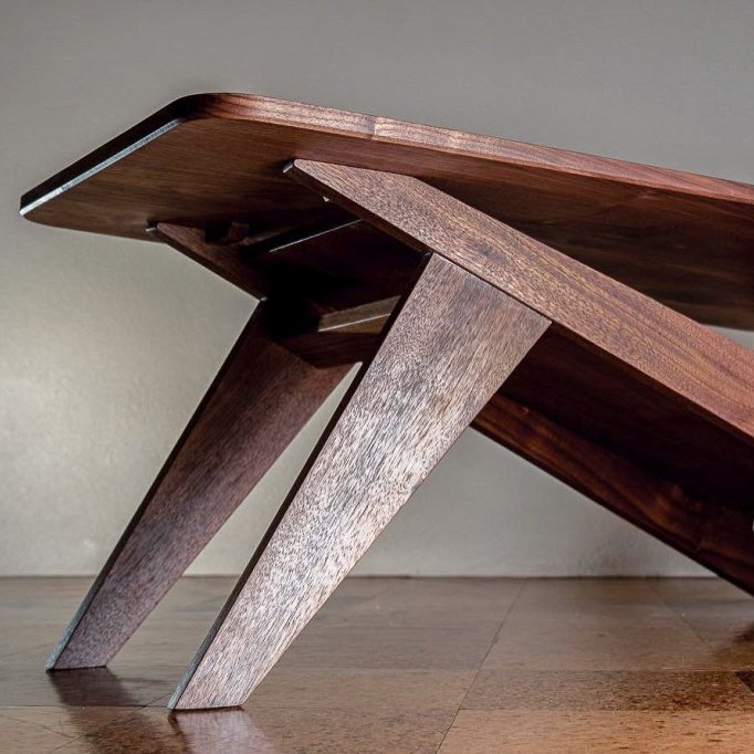 Image of coffee table built by Collin Moran, WoodDenCo