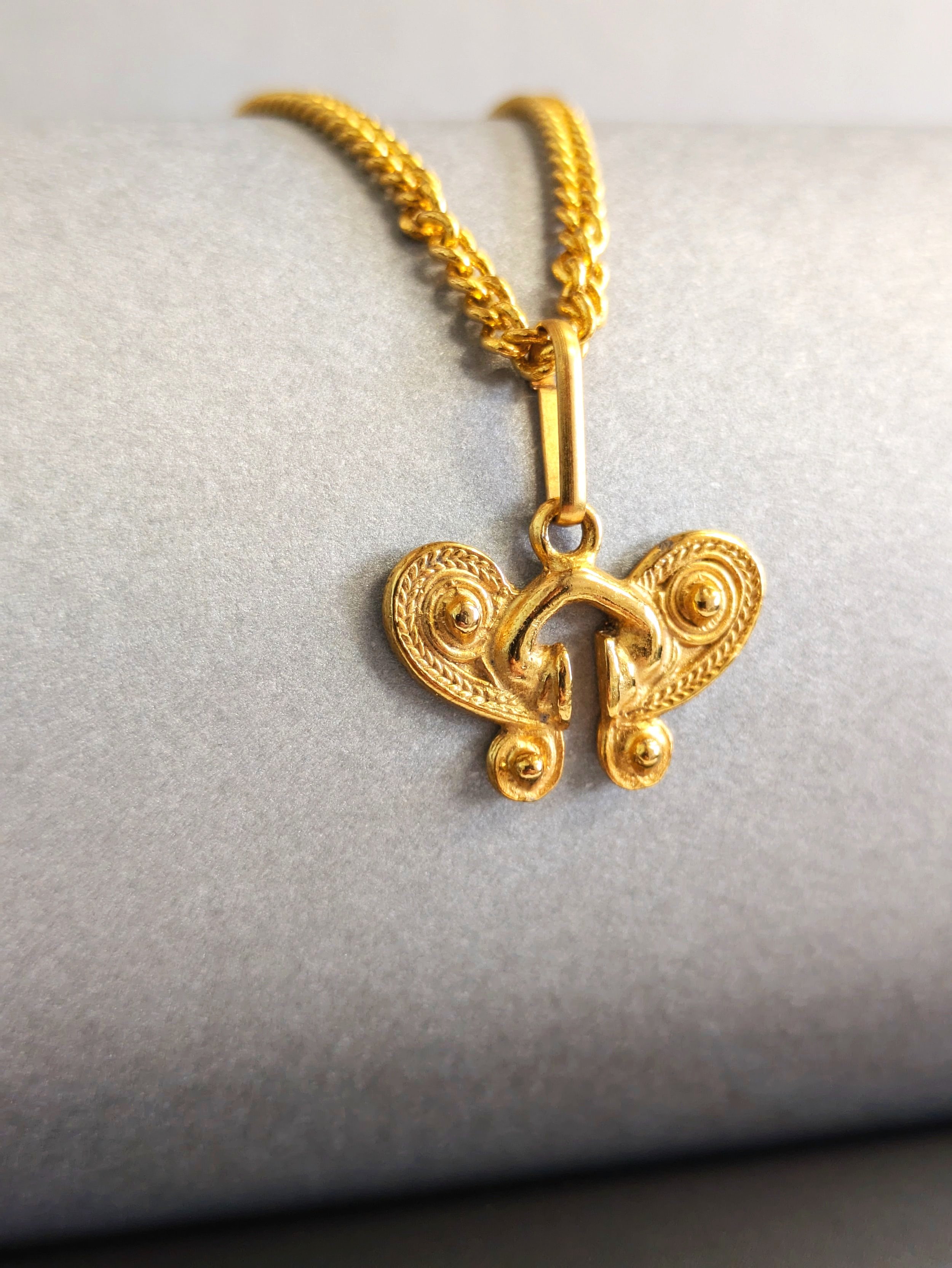 Pre-Columbian Nariguera Necklace