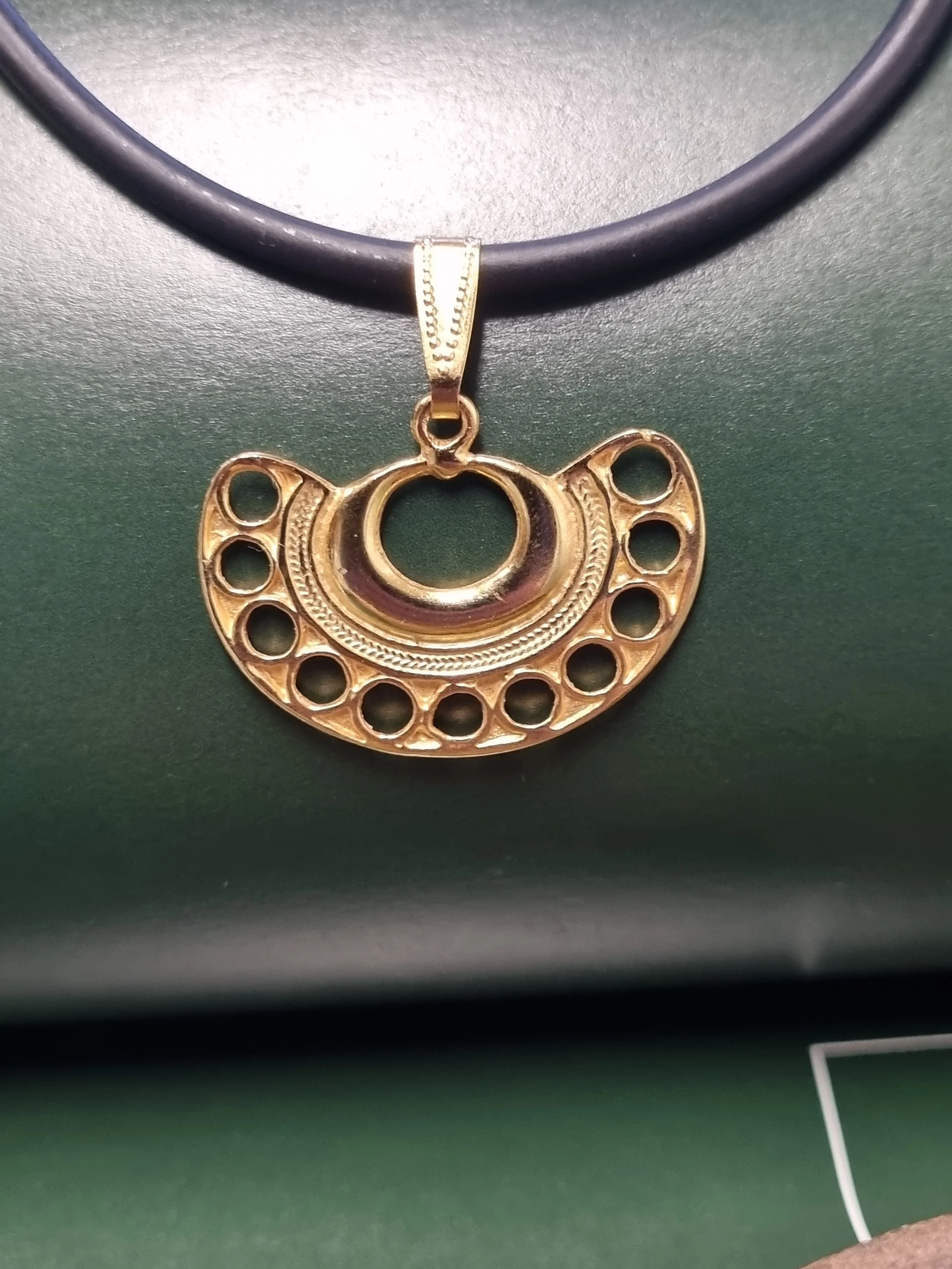 Pre-Columbian Nariguera Necklace