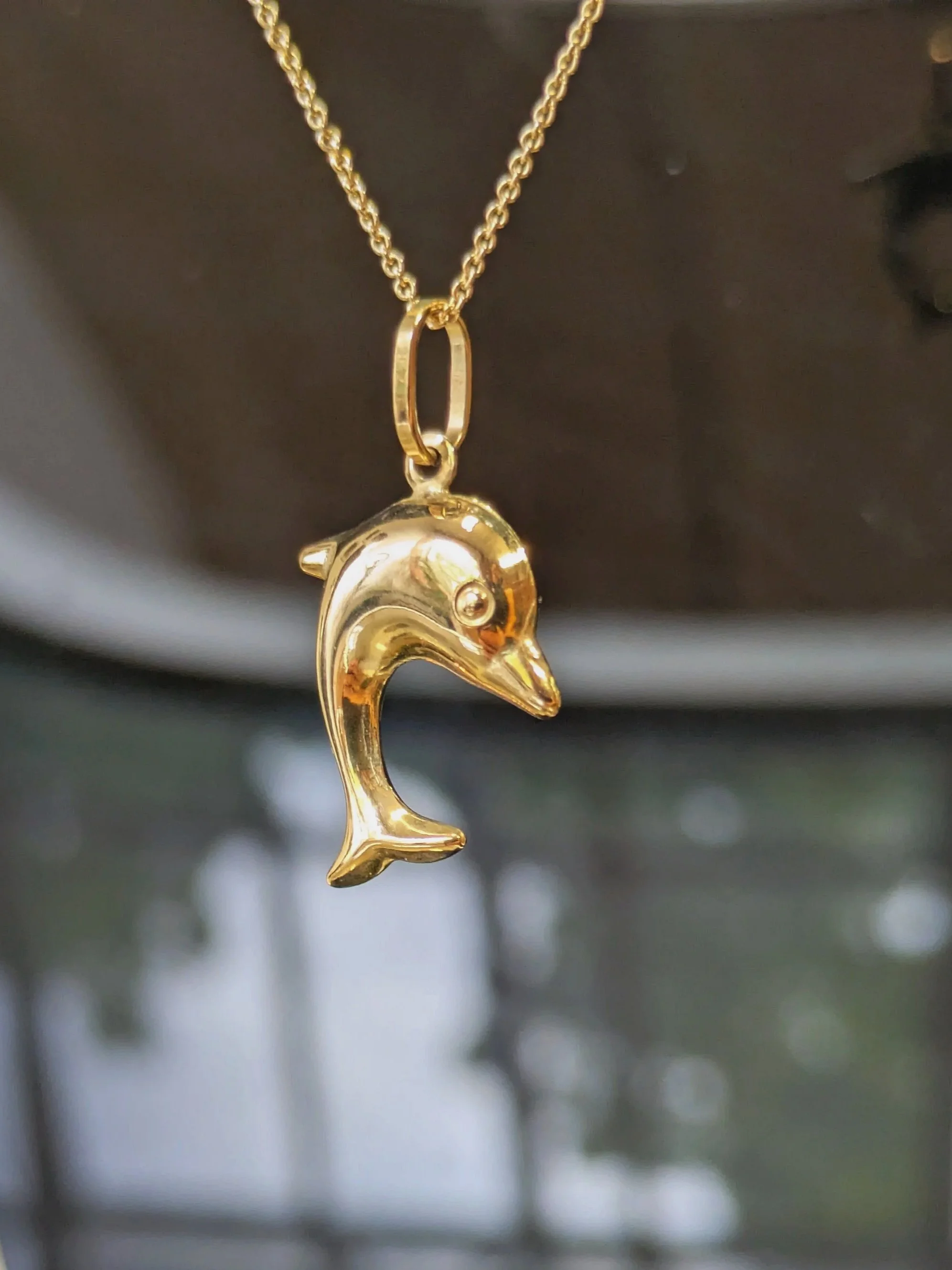 9ct Trace Chain Delphine Necklace