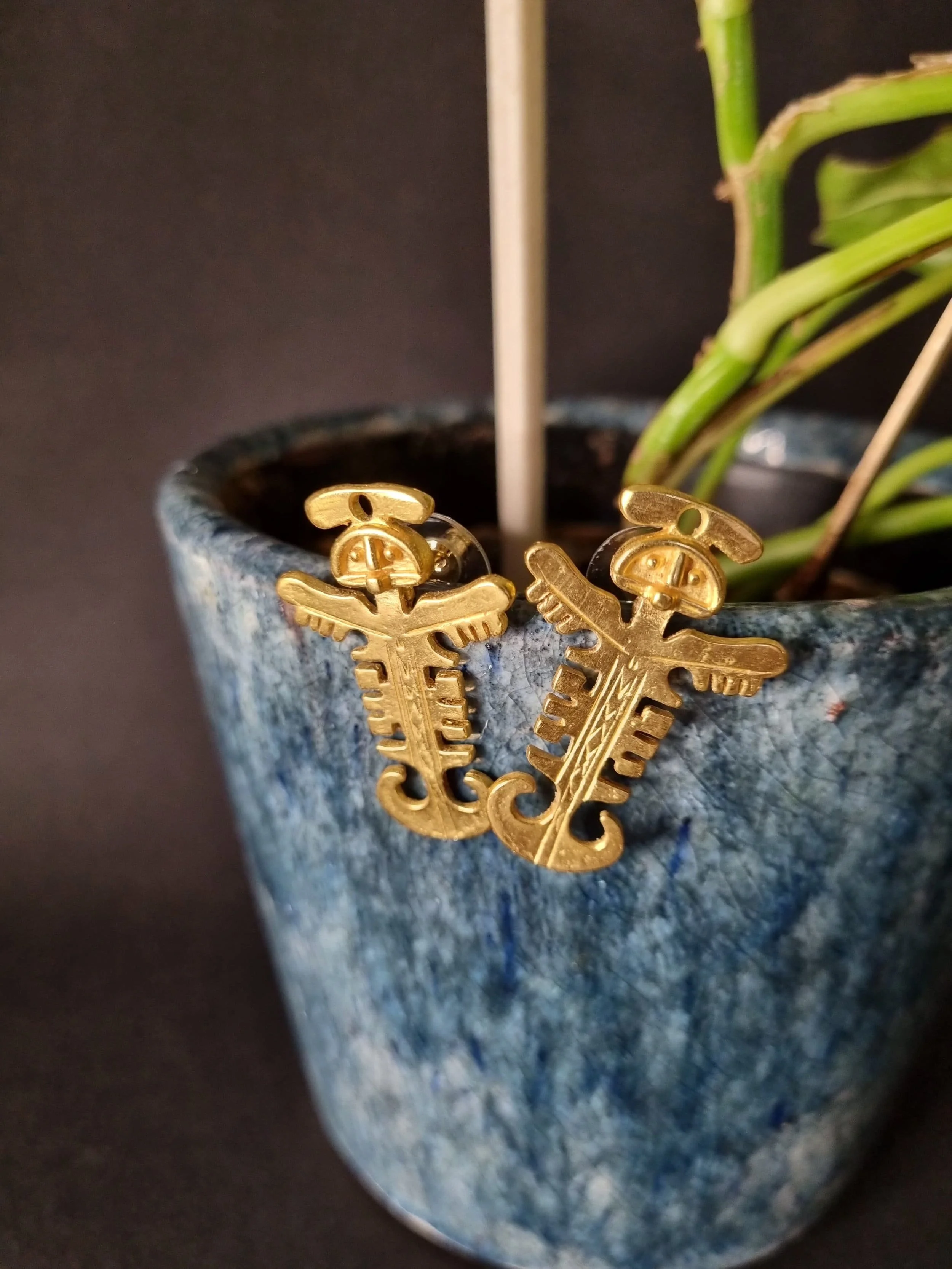 Pre-Columbian Pectoral Earrings