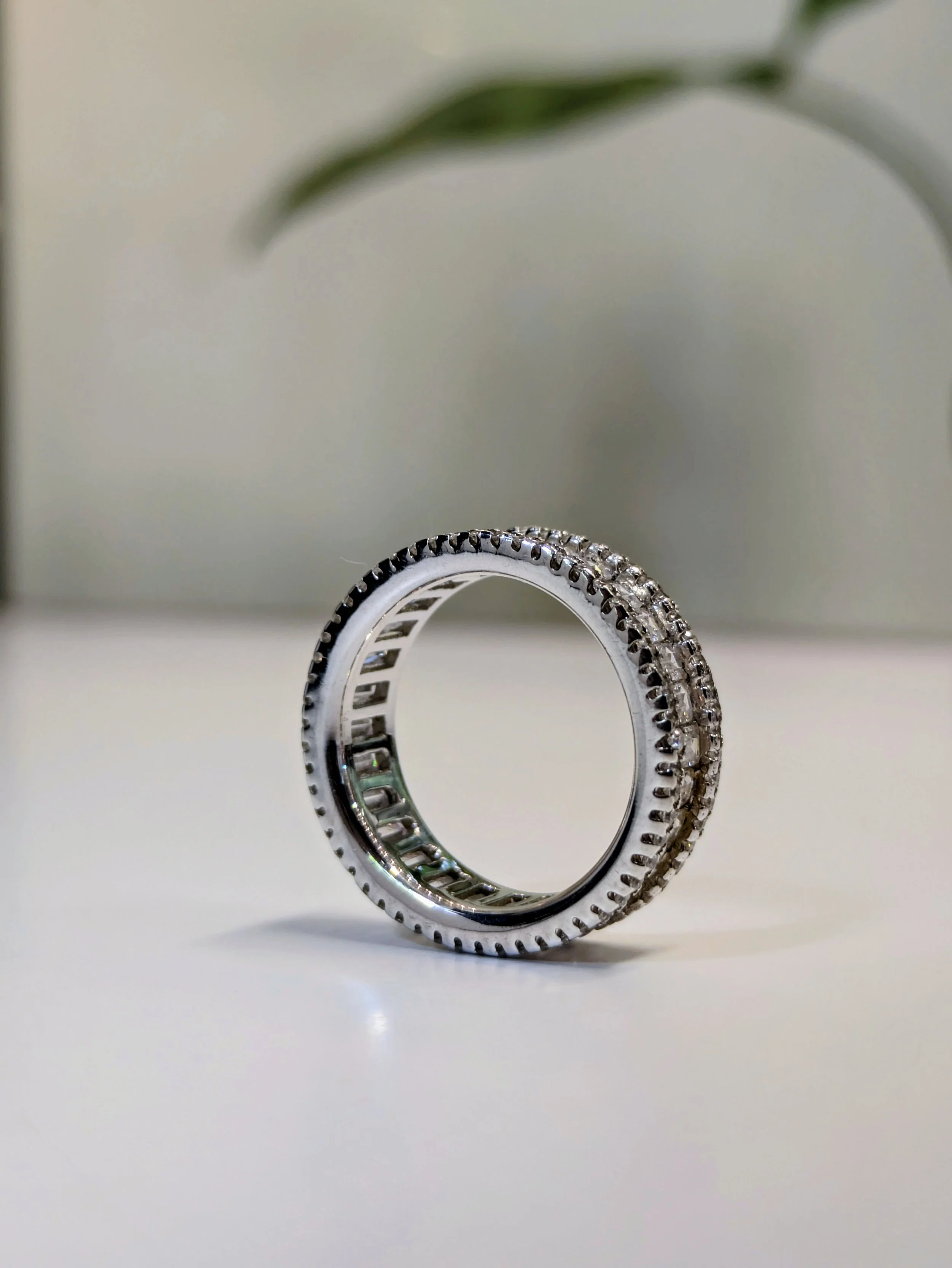 Silver Full Eternity Side Shape