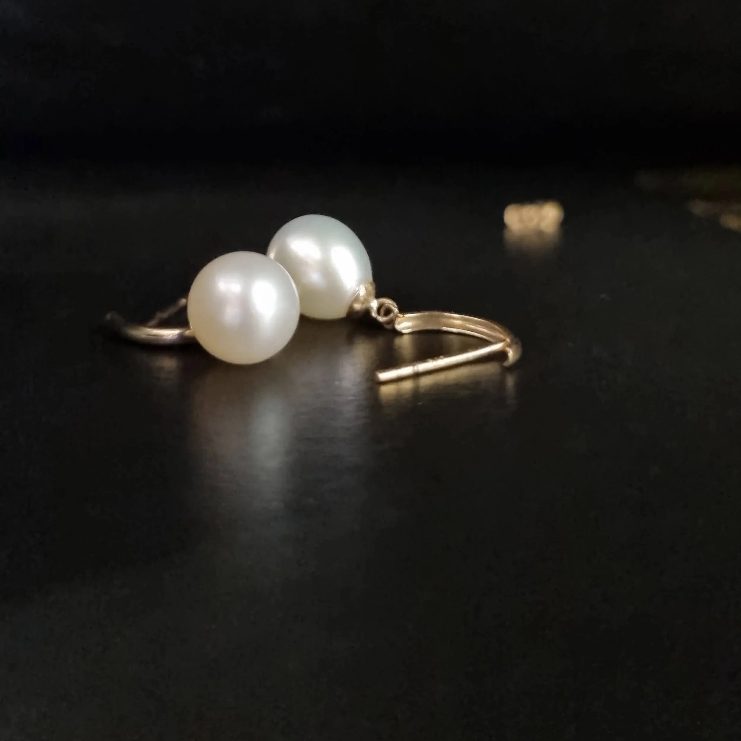 Half+Moon+Pearls+Earrings