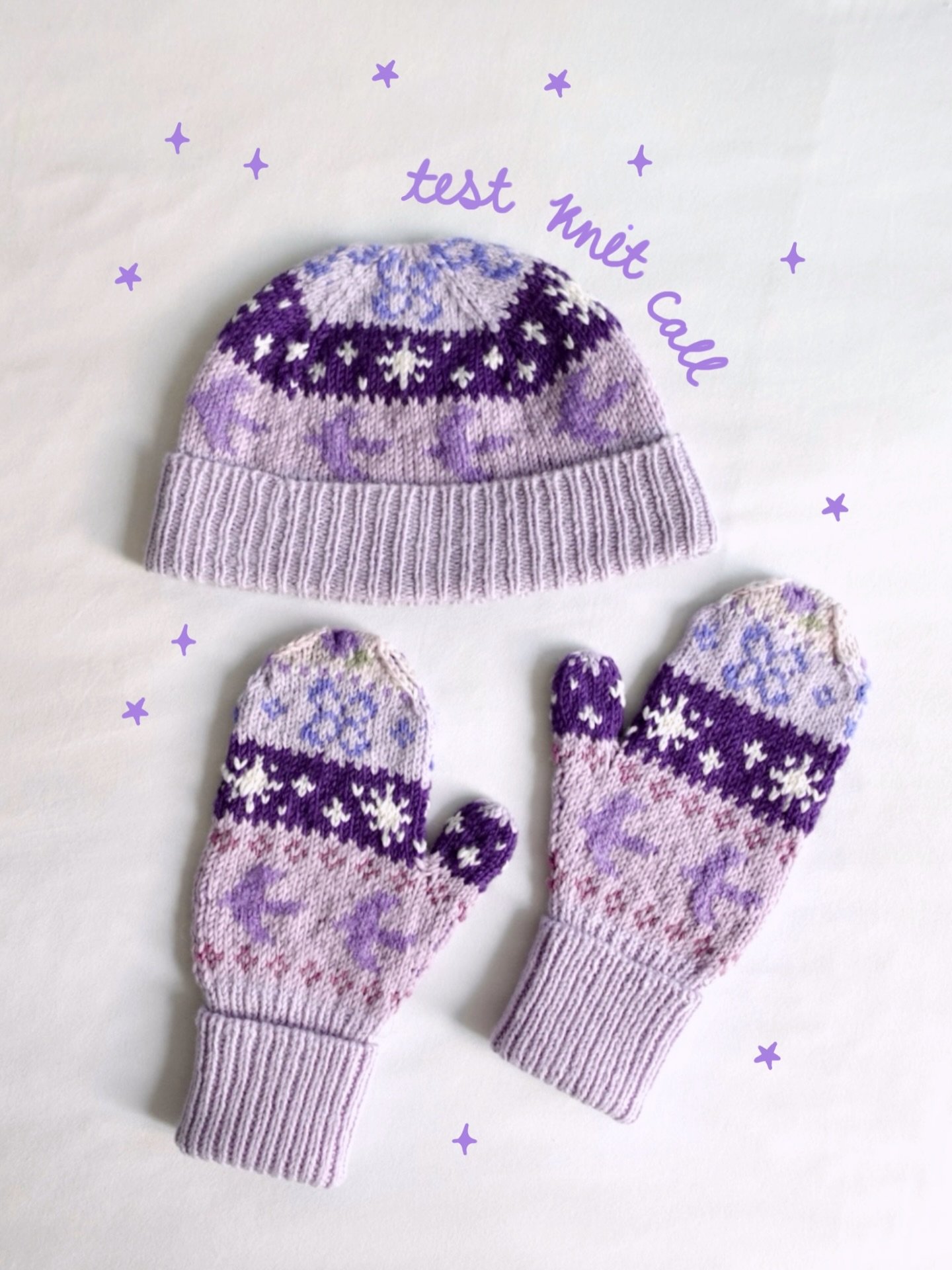 Test Knit Call 🌟🕊️🪻

You can now apply to test knit the Sweet Dreams Hat &amp; Mittens via the Google forms linked in my bio! These patterns are suitable for knitters with skills ranging from confident beginner - advanced with sizes available for 