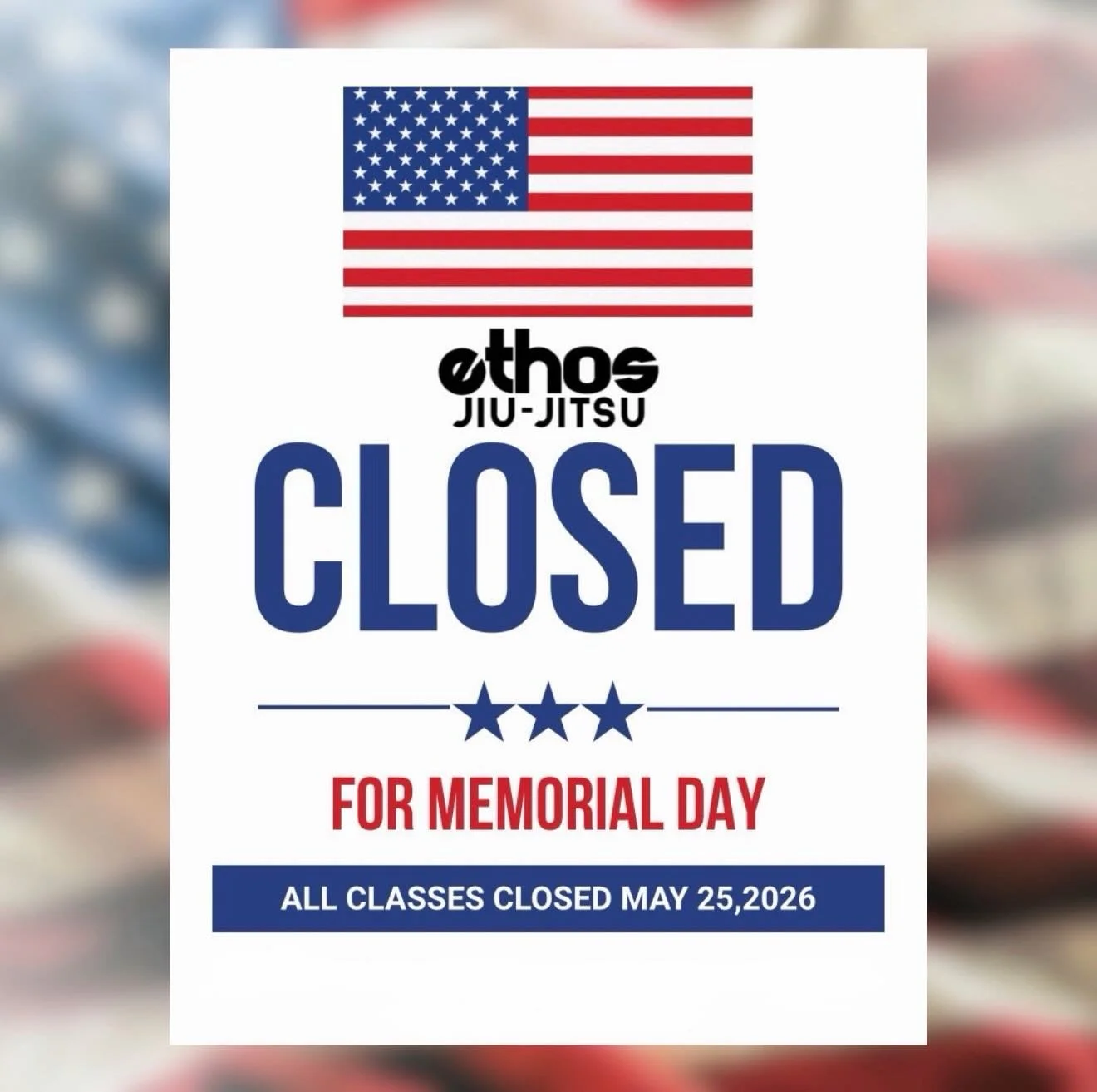 Have a safe weekend everyone! All classes closed Monday!